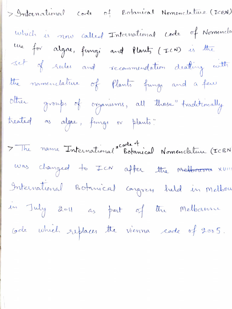 International Code of Botanical Nomenclature | PDF | Biological ...