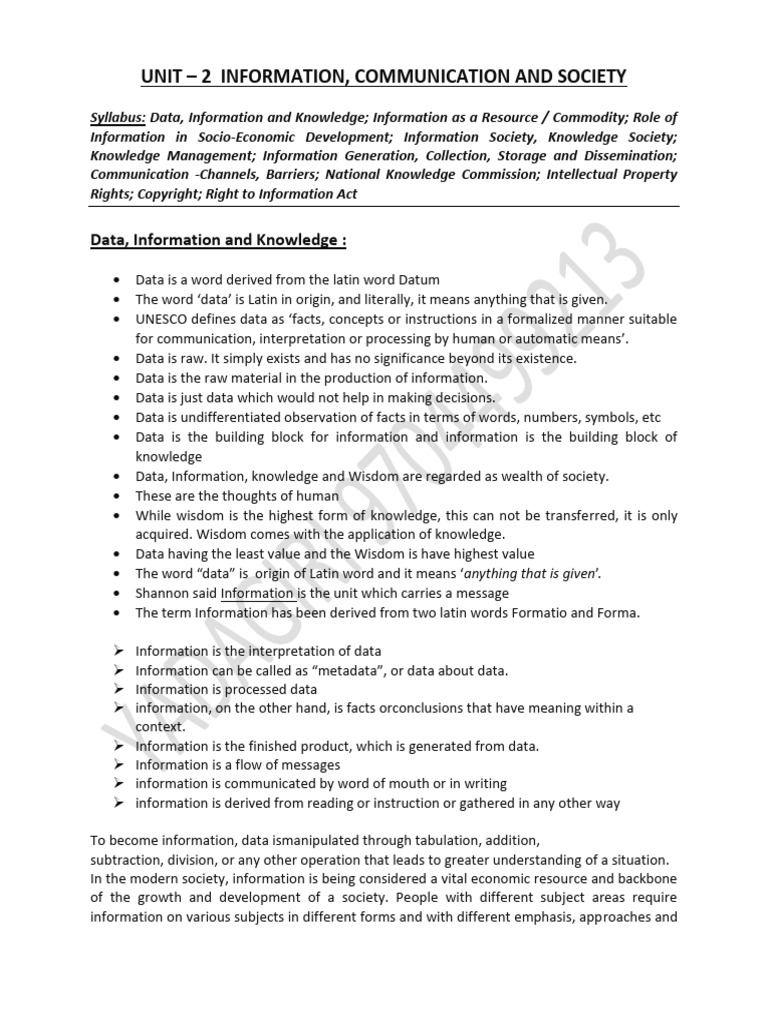 Unit - 2 Notes P2 PDF | PDF