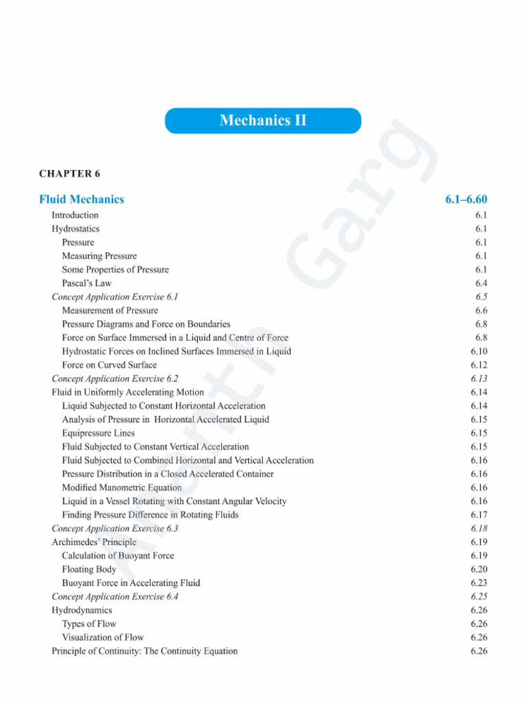 Fluid Mechanics Chapter | PDF