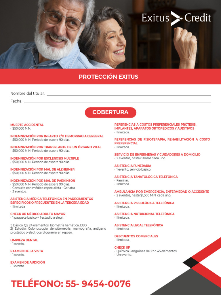Certificado Exitus $50,000 | PDF