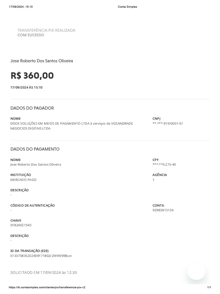 Conta Simples | PDF