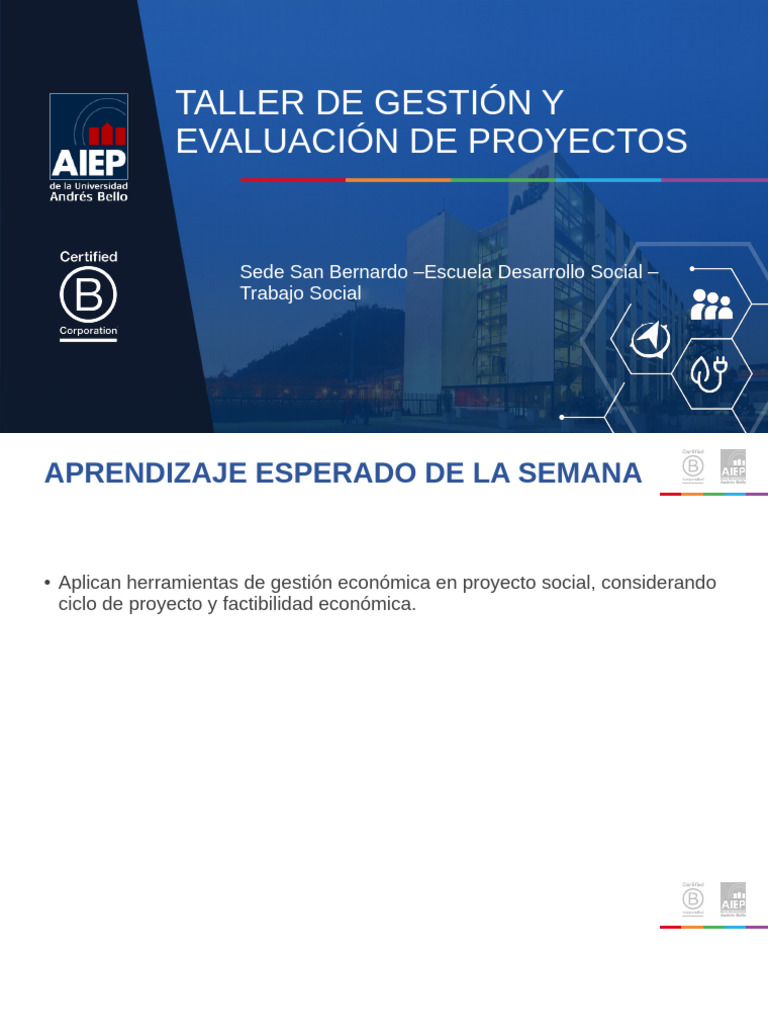 Semana 2 Taller de Gestión y Evaluación de Proyectos | PDF