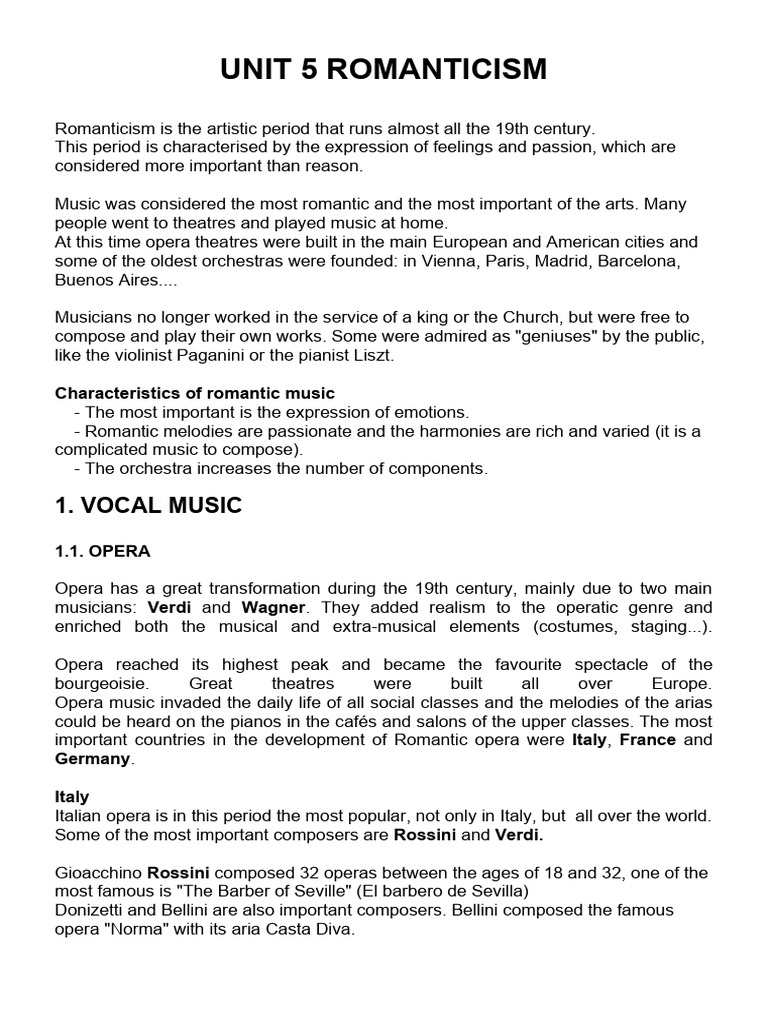 Unit 5 Romanticism Copia Pdf