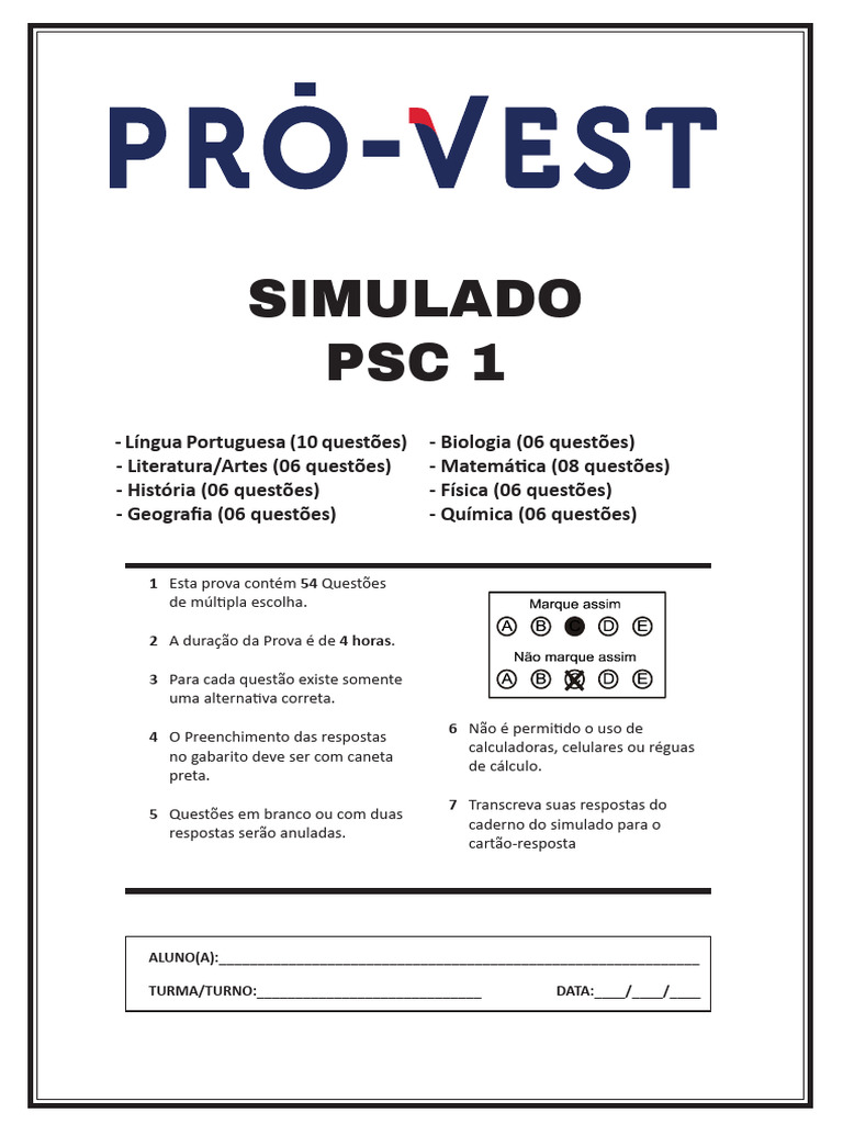 Simulado Psc1 Gravações-2 | PDF