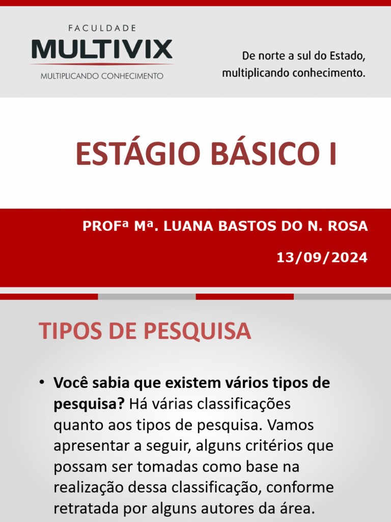 Estagio Básico METODOLOGIA | PDF