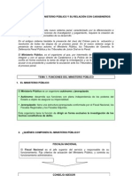 Funciones Del Ministerio Público y Su Relación Con Carabineros