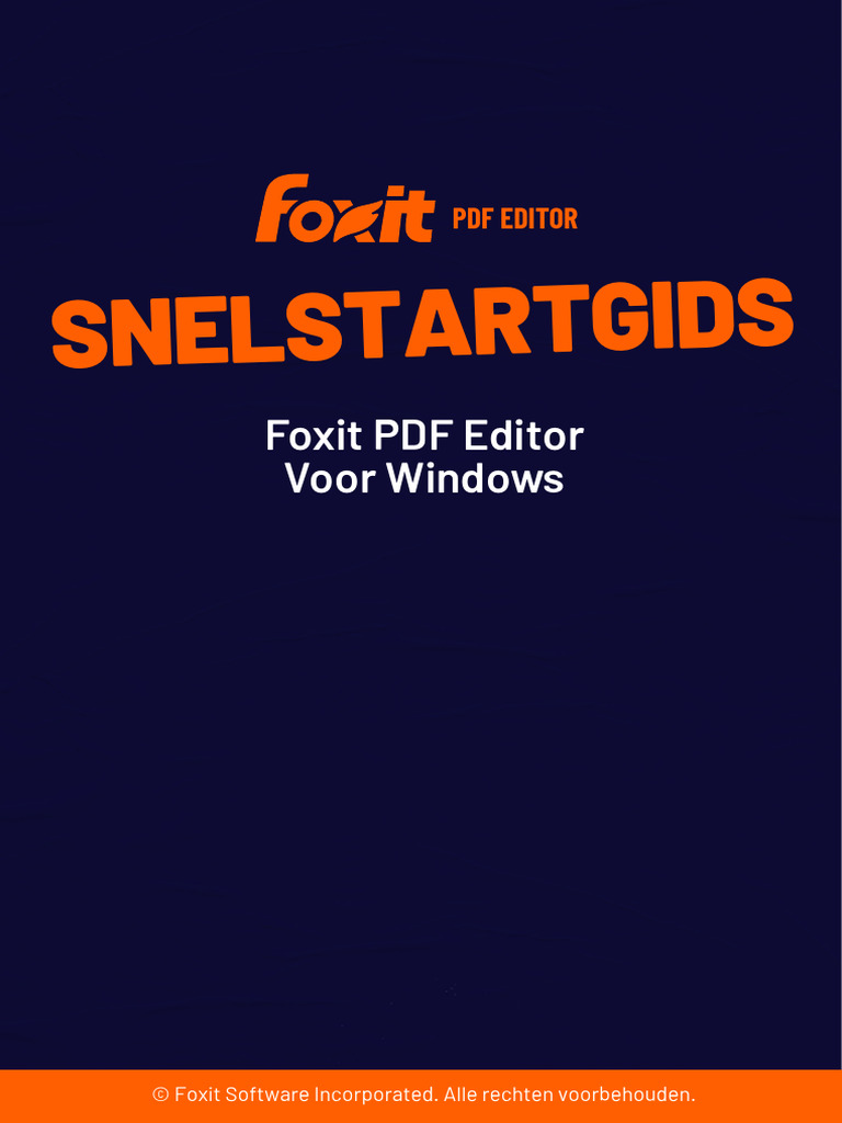 Foxit PDF Editor Quick Guide 2024.2 | PDF