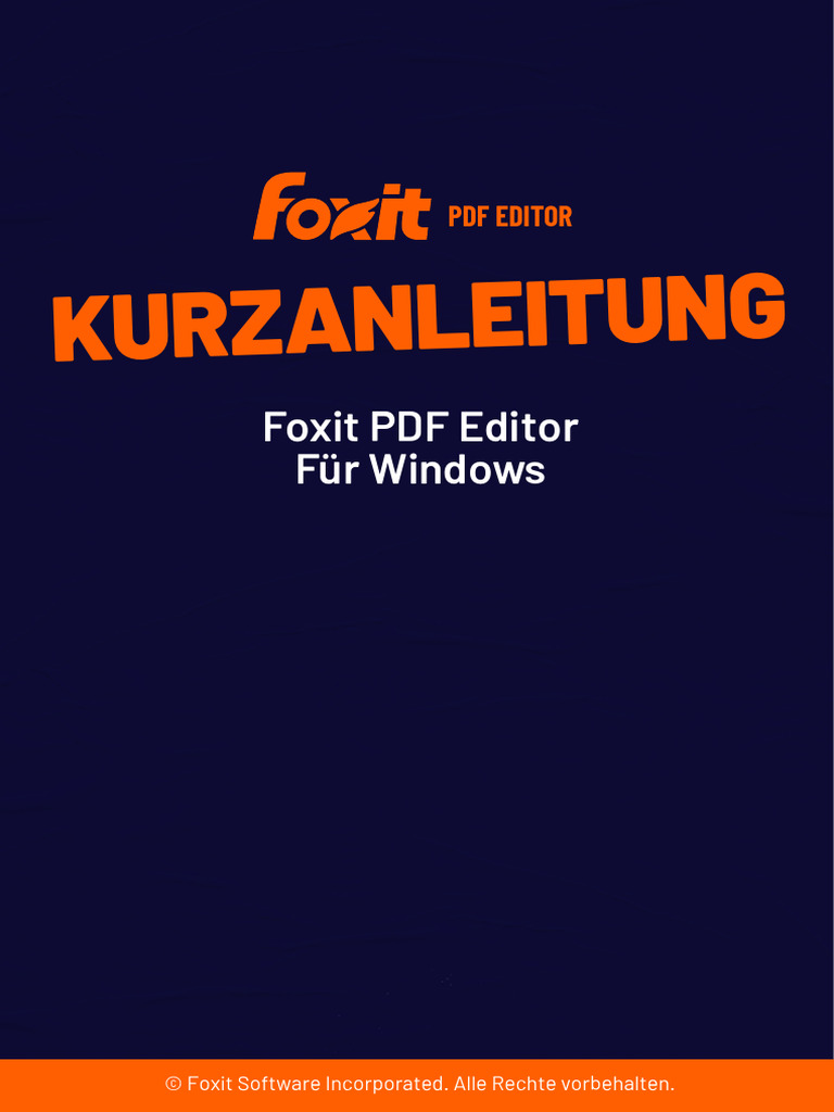 Foxit PDF Editor Quick Guide 2024.2 | PDF