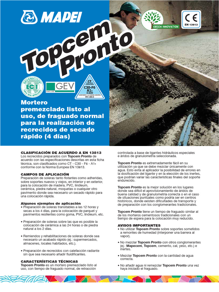 Topcem Pronto | PDF