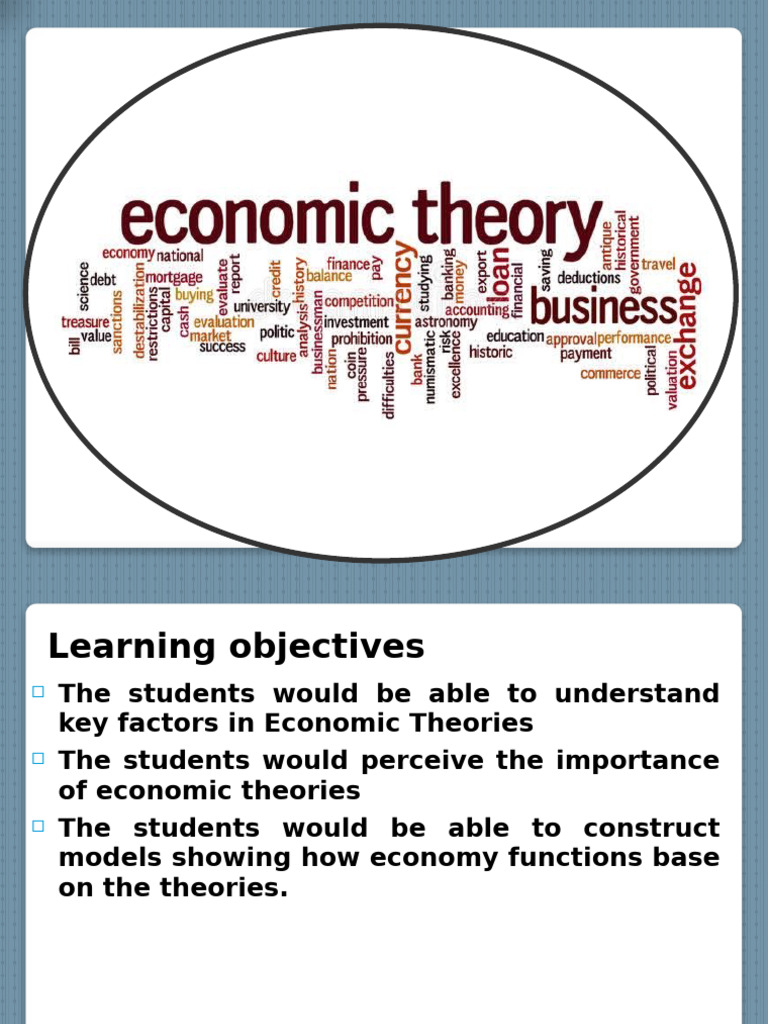 Economic Theory | PDF | Economics | Teaching Methods & Materials