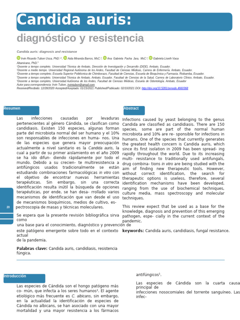 5 Candida Auris | PDF