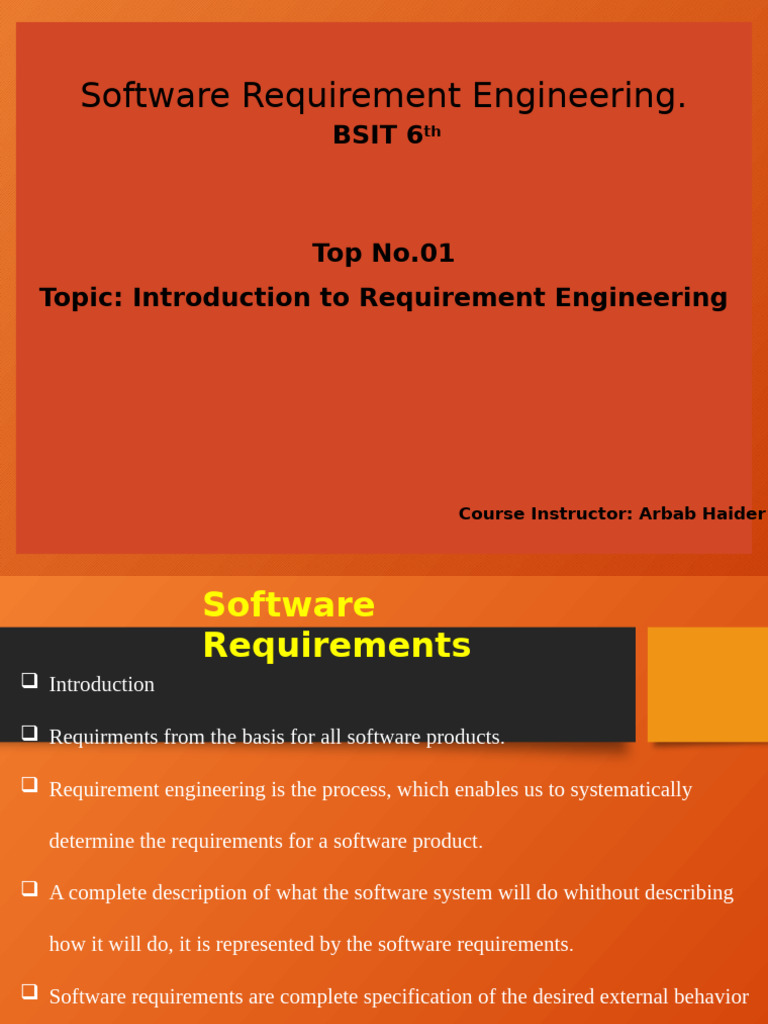 Understanding Software Requirements Engineering | PDF | System | Computers