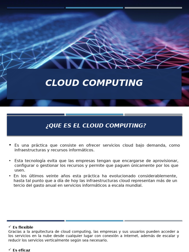Ventajas y Usos del Cloud Computing | PDF | Information Technology ...