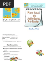 Plano Anual de Actividades 08 09 Pre Escolar