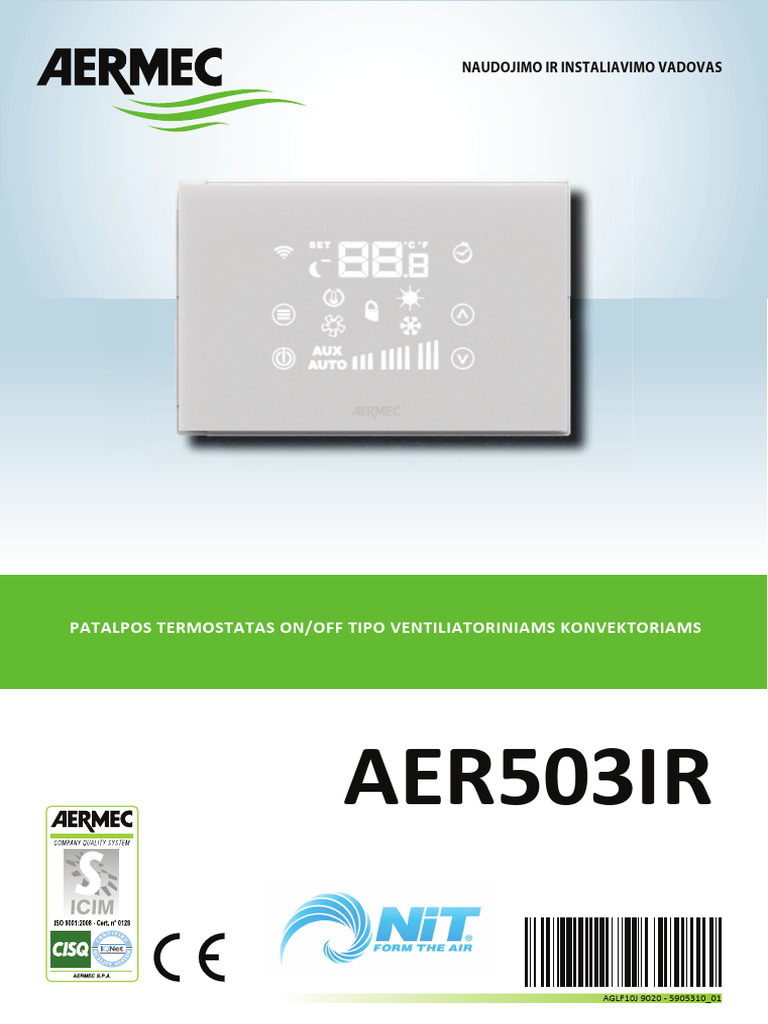 Aermec AER503IR Manual PDF | PDF