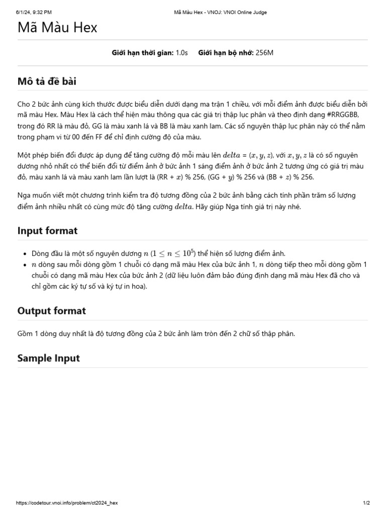 M m u hex vnoj vnoi online judge pdf