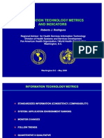 Information Technology Metrics and Indicators