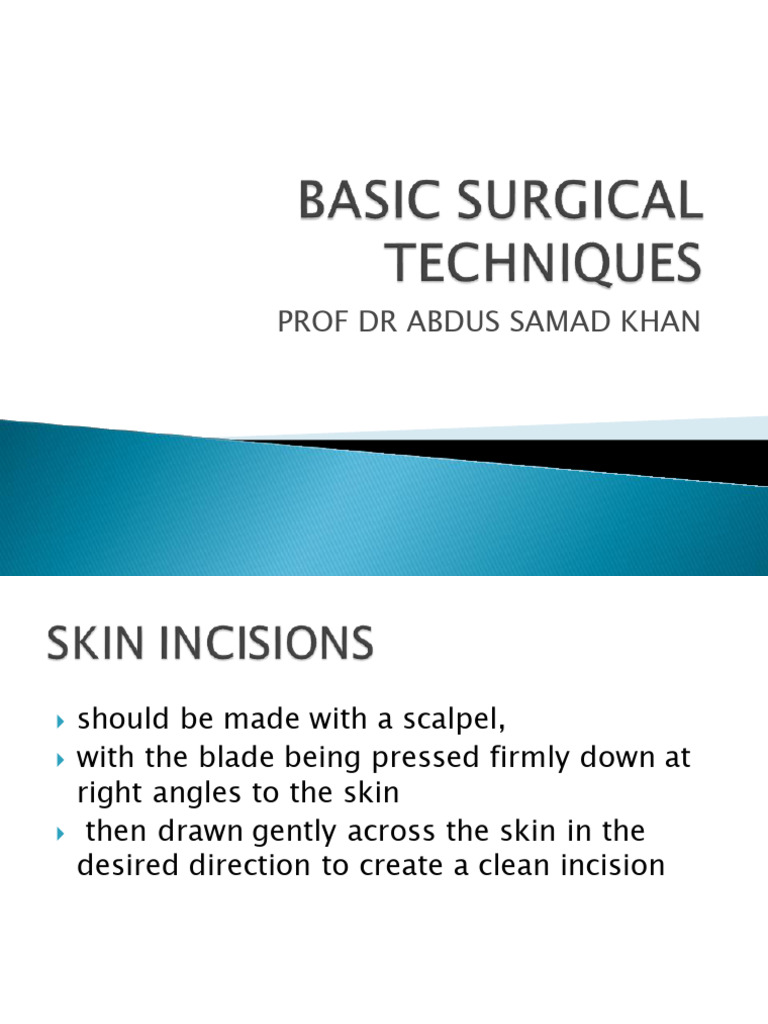 Surgical Skill - 240130 - 162547 | PDF | Surgical Suture | Wound