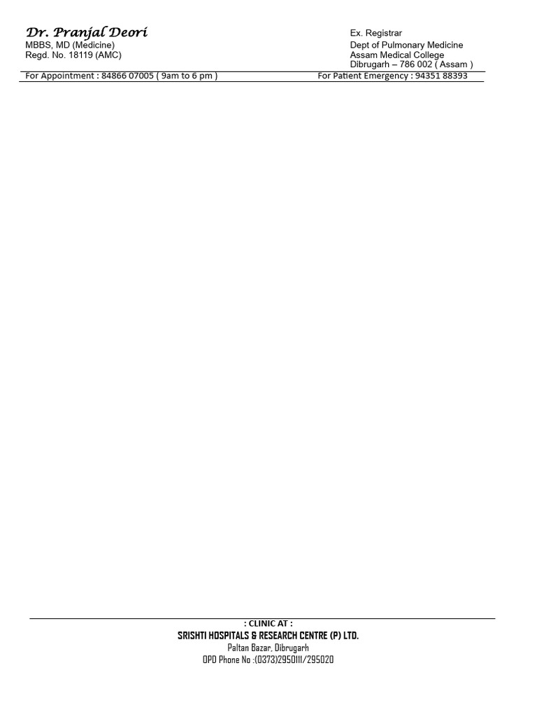 DR Prescription PDF | PDF