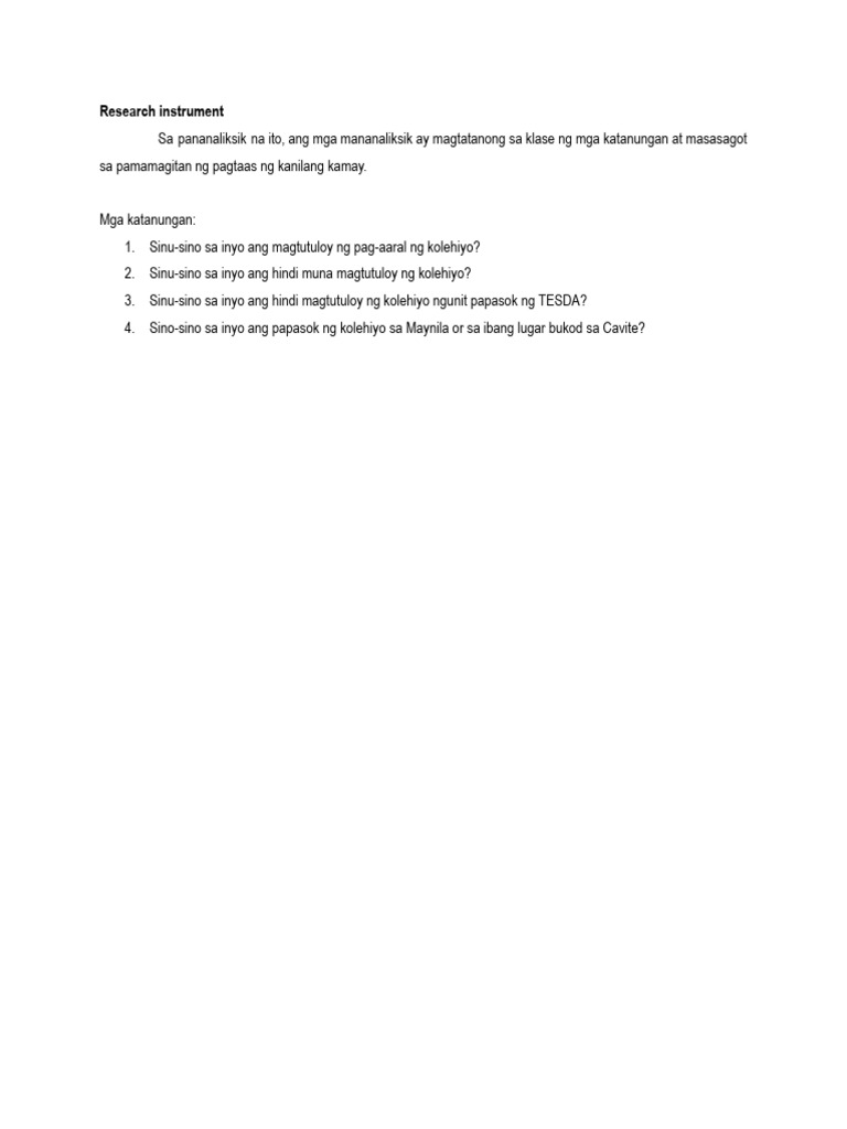 Research instrument pdf