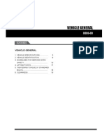 Vehicle General Manual Sections