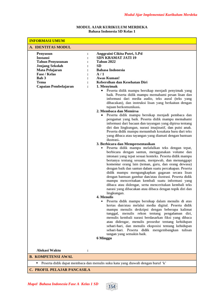 Modul Ajar BAB 3 | PDF