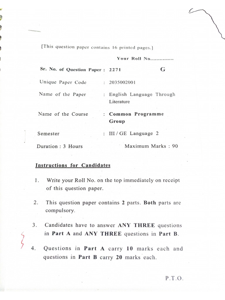 E.L.T.L Q.P 2 | PDF