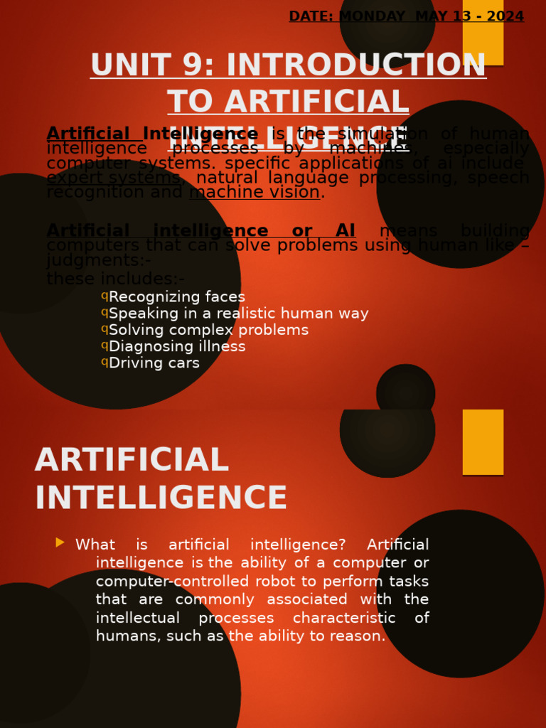 Grade 7 Unit 9 Artificial Intelligence - Neww | PDF