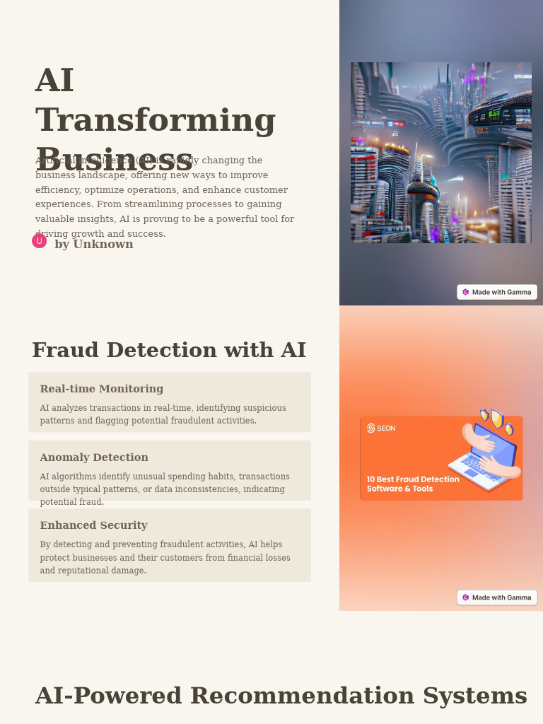 Ai Transforming Business Pdf