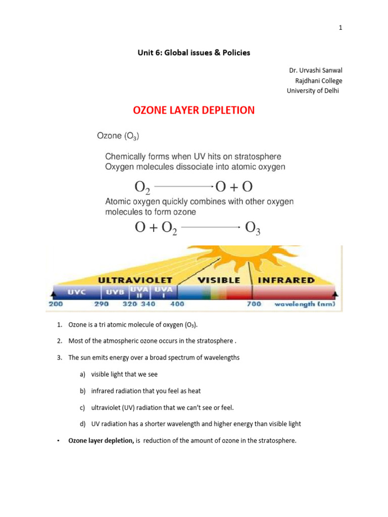 Ozone Depletion and Climate Change Impact | PDF | Chlorofluorocarbon ...