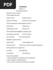 Class 06 - The Wonderful World of Science
