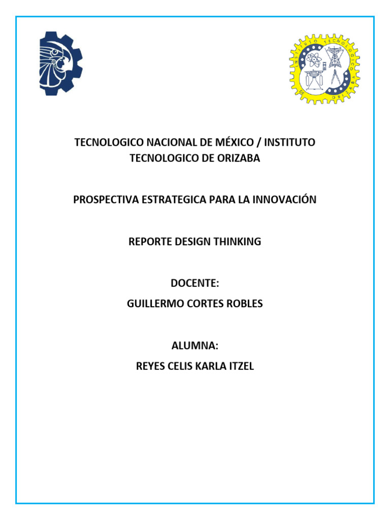 Design Thinking - Reyes Celis Karla Itzel | PDF