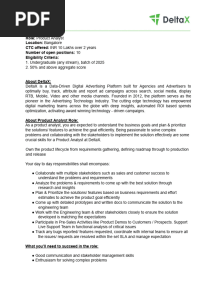 DeltaX - Product Analyst