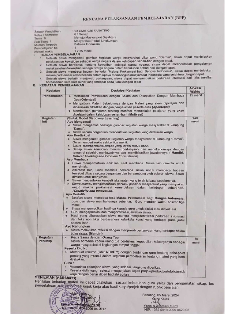 RPP | PDF