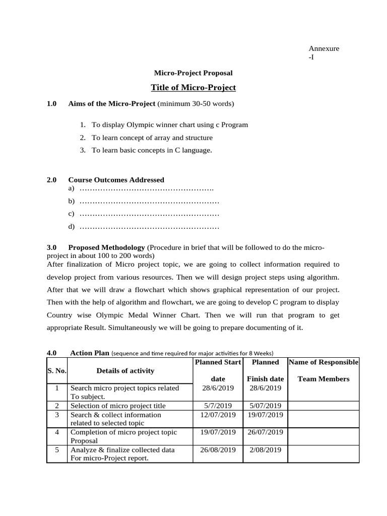 3sample Proposal Format | PDF
