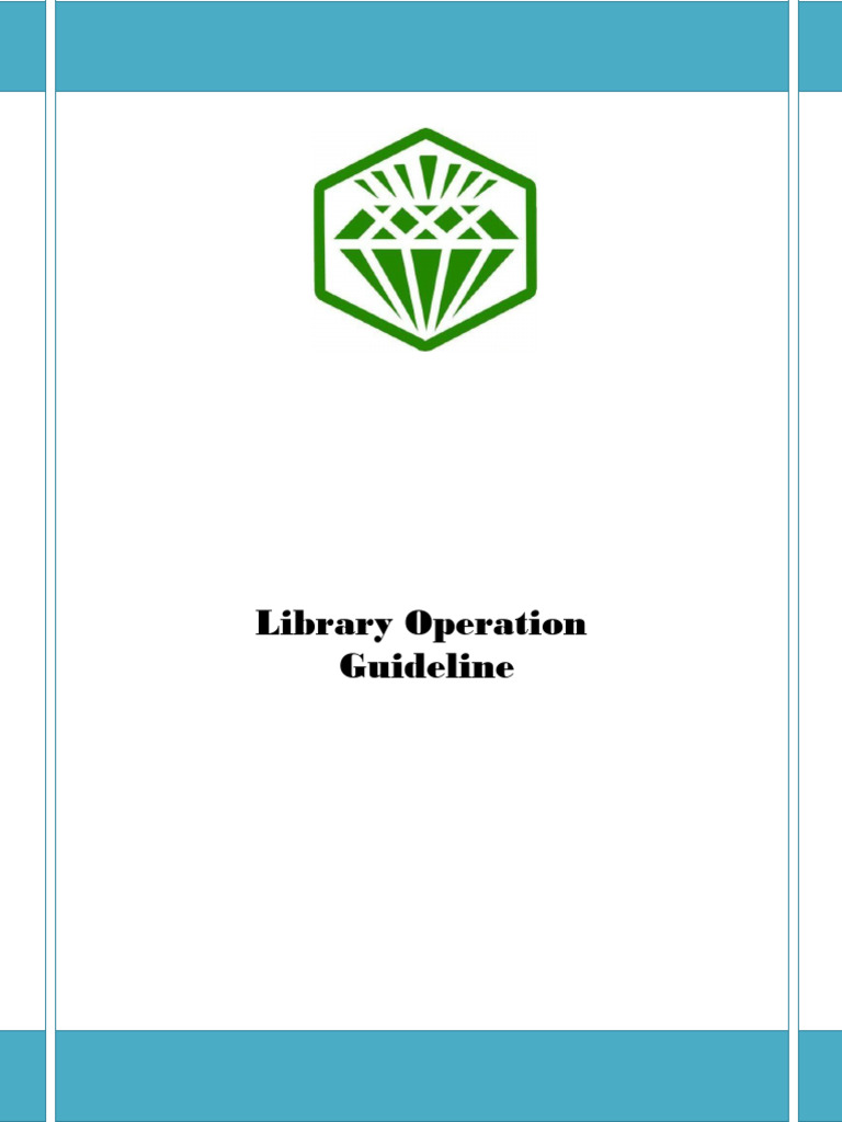 Library Operation Guidelines 2016 | PDF | Libraries | Career & Growth