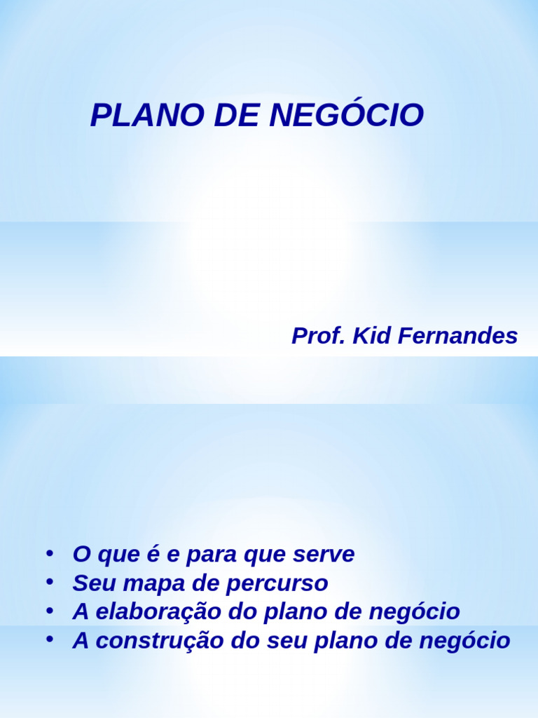 2 - Plano de Negcio | PDF