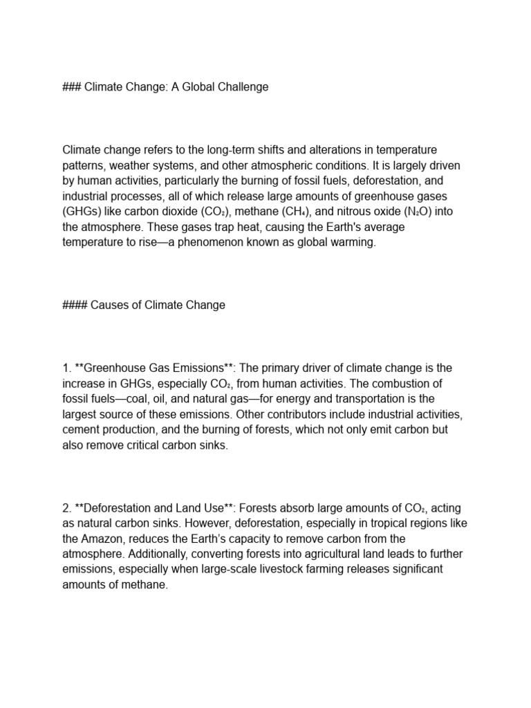 Climate Change | PDF