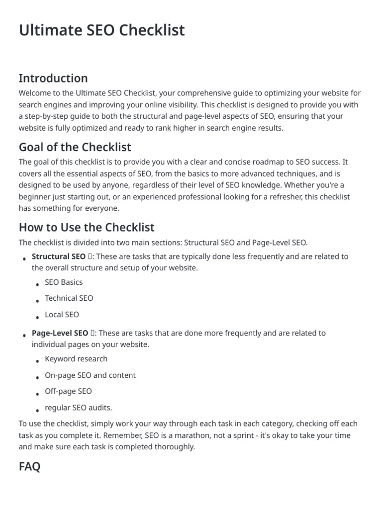 Ultimate SEO Checklist-2024081013274339 | PDF