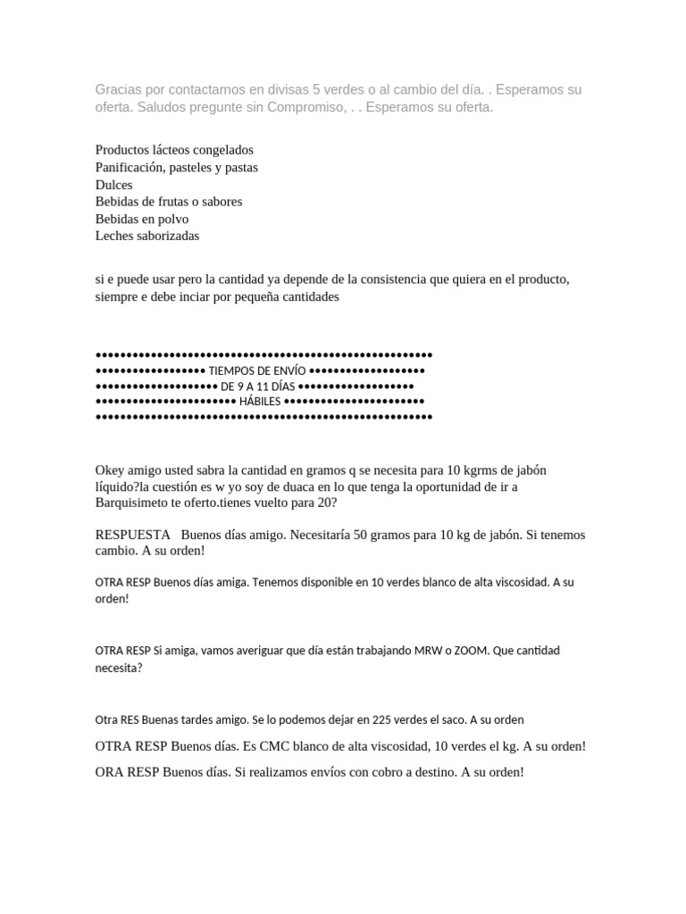 Gracias Por Contactarnos | PDF