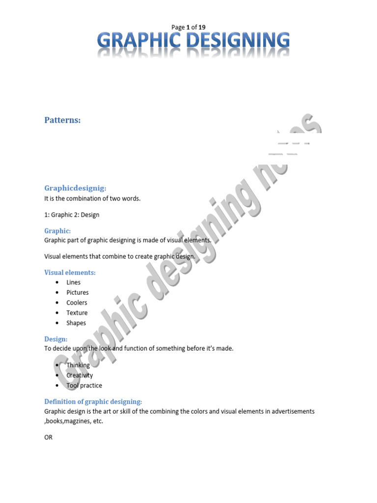 Graphic Designing | PDF