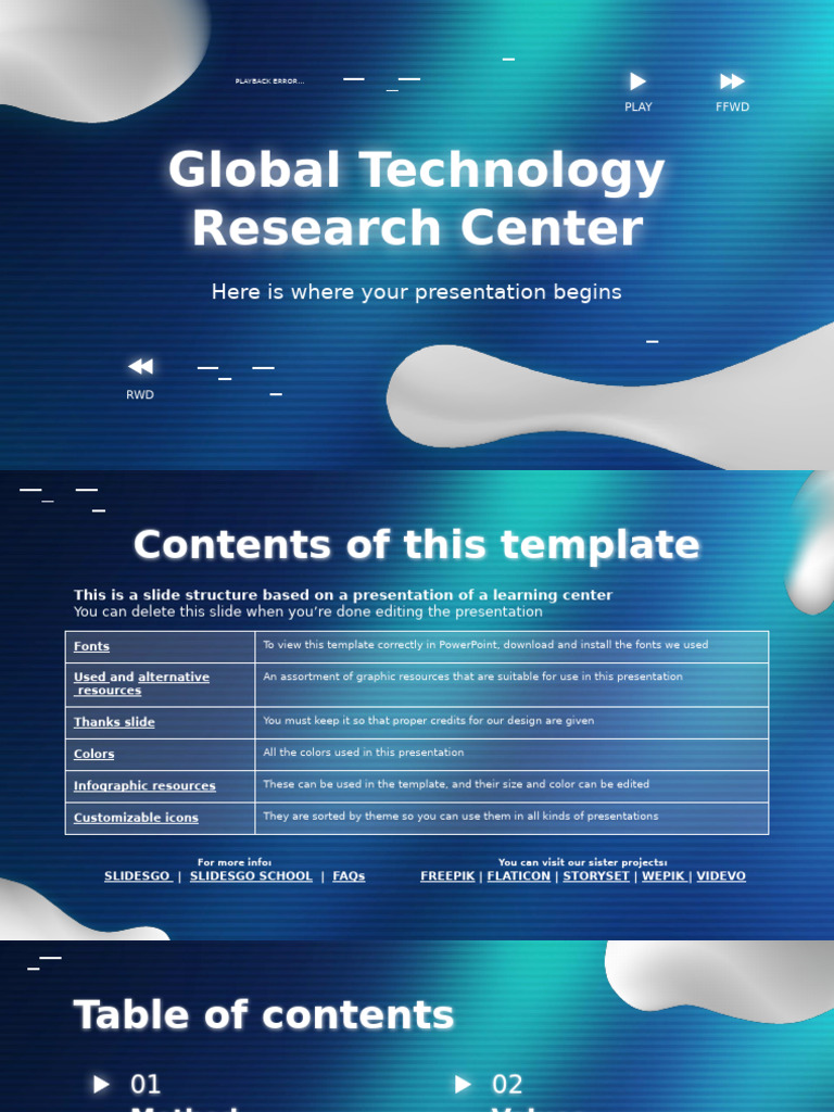 Global Technology Research Center by Slidesgo | PDF
