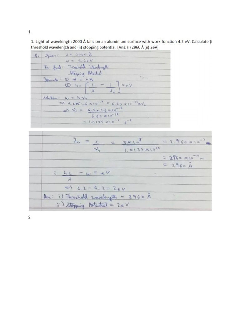 Unit 1 - SEM 2 - QB - Answers | PDF