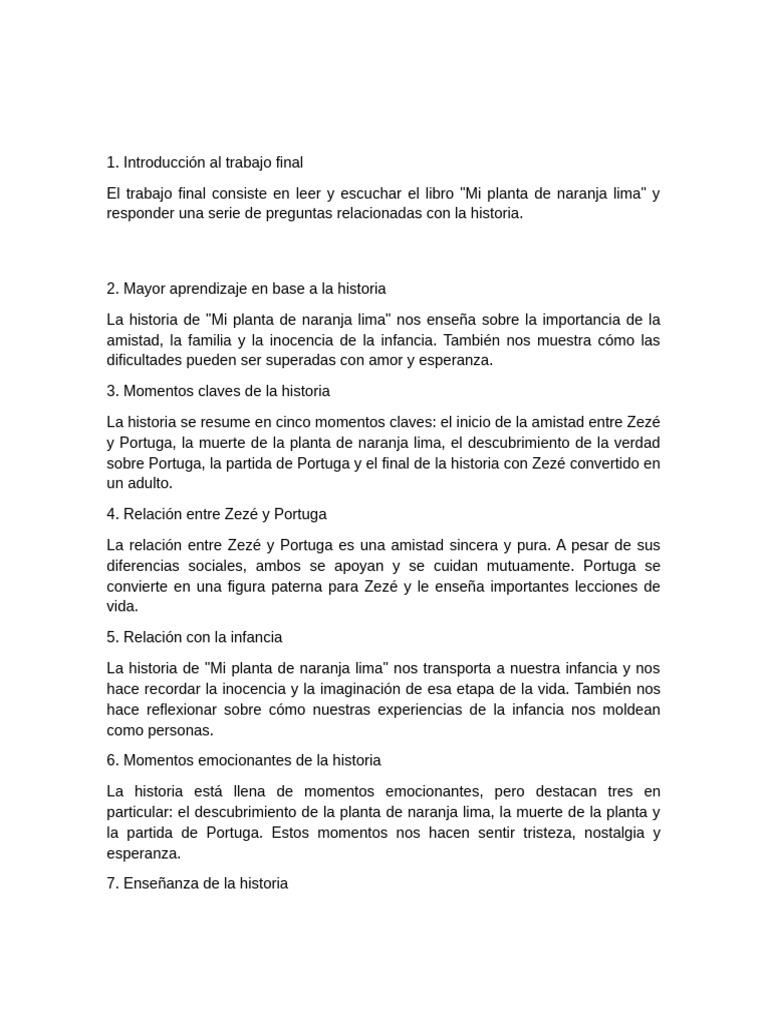 Mi planta de naranja lima PDF
