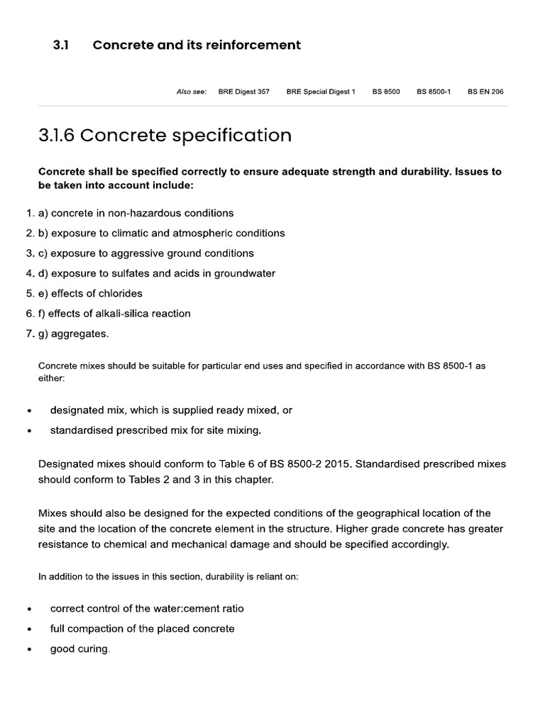 Concrete Specification Pdf