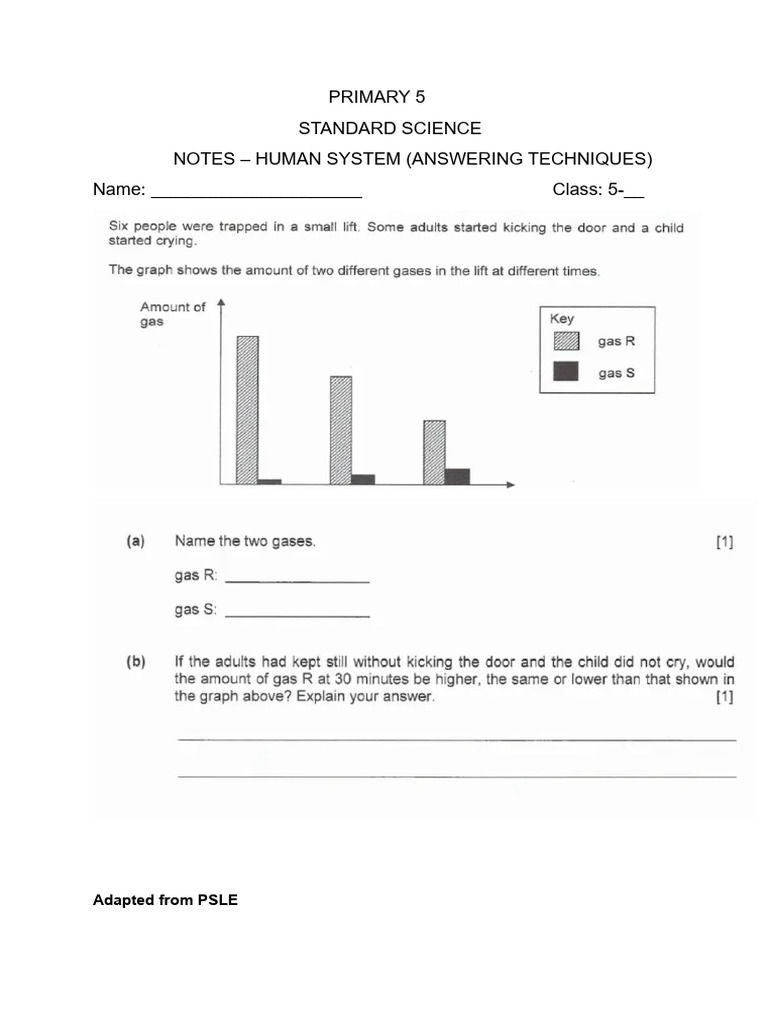 Notes human system answering techniques pdf