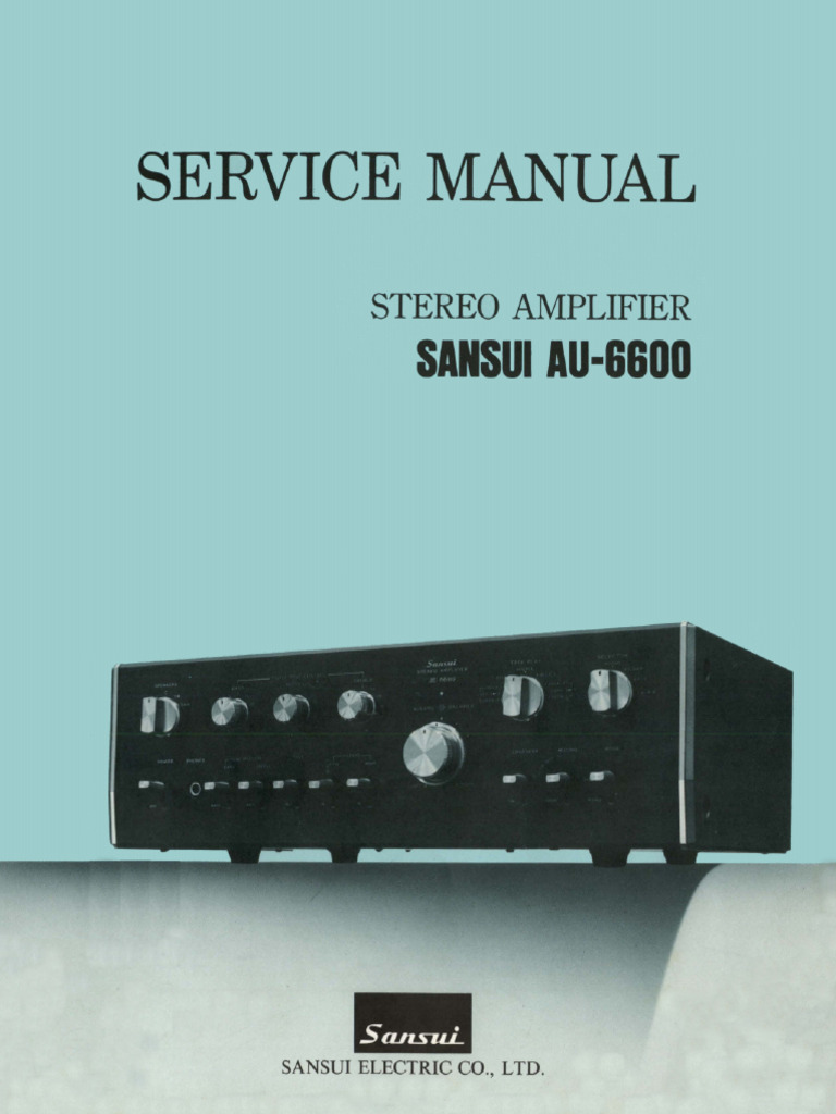 Sansui AU 6600 Service Manual 1 | PDF