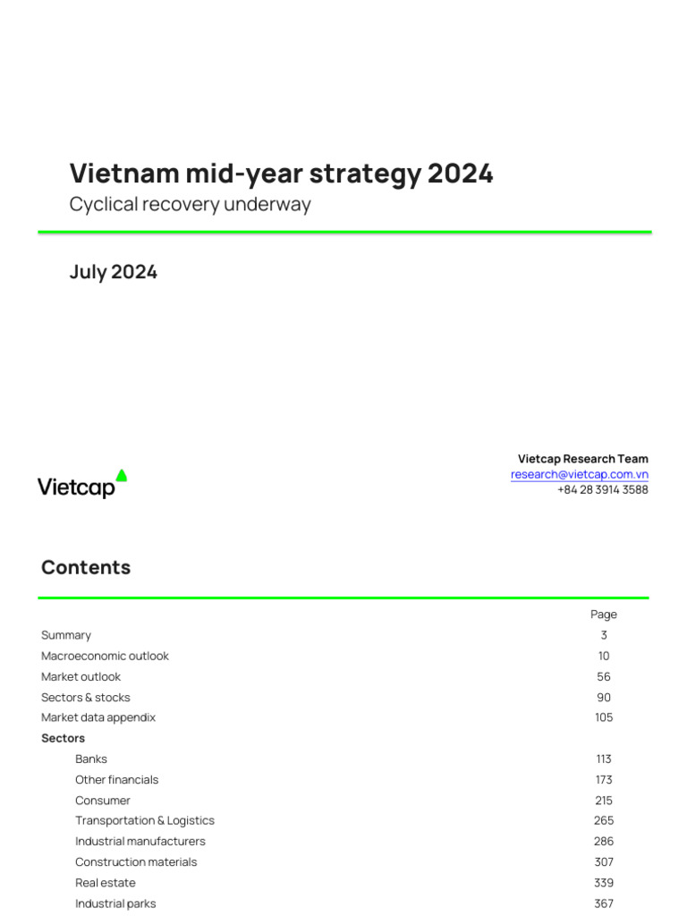 Vietcap Midyear Strategy 2024 | PDF