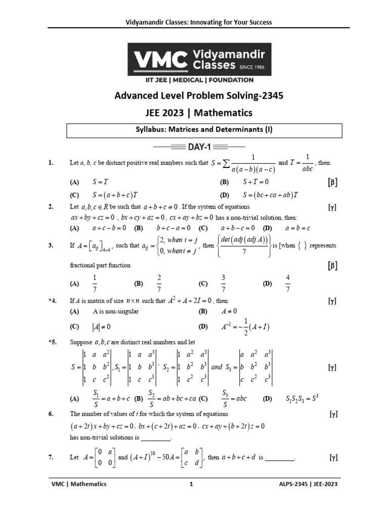 ALPS 2345 Maths Assignment Paper | PDF