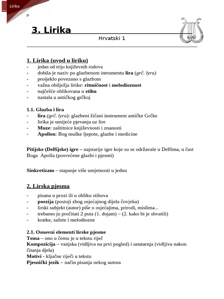 Lirika | PDF